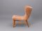 Scandinavian Modern No. 86 Sheepskin Armchair by Eric Karlén, 1940s, Image 3