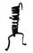 Spiral Candlestick in Wrought Iron, 17th Century 4