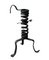 Spiral Candlestick in Wrought Iron, 17th Century 1