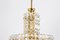 Chandelier, Brass and Crystal Glass attributed to Kinkeldey, Germany, 1970s 3