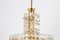 Chandelier, Brass and Crystal Glass attributed to Kinkeldey, Germany, 1970s, Image 3