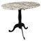 Italian Coffee Table with Oval Marble Top and Metal Legs, 1970s 1