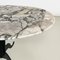 Italian Coffee Table with Oval Marble Top and Metal Legs, 1970s 8