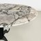 Italian Coffee Table with Oval Marble Top and Metal Legs, 1970s, Image 8