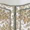 Italian Floral Fabric Folding Screen with Wooden Feet, 1940s 12