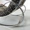 Italian Modern Tiger Print Rocking Armchair Ellipse Renato Zevi for Selig, 1970s 16