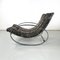 Italian Modern Tiger Print Rocking Armchair Ellipse Renato Zevi for Selig, 1970s, Image 4