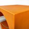 Table Basse Moderne en Plastique Orange avec Plateau en Verre Acrylique Transparent, Italie 9