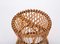 Mid-Century French Riviera Stool in Rattan and Woven Wicker, 1960s 5