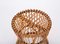 Mid-Century French Riviera Stool in Rattan and Woven Wicker, 1960s, Image 5