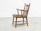 Dutch Rattan and Oak Lounge Easy Chair, 1960s 3