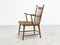 Dutch Rattan and Oak Lounge Easy Chair, 1960s, Image 3