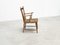 Dutch Rattan and Oak Lounge Easy Chair, 1960s, Image 4
