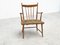 Dutch Rattan and Oak Lounge Easy Chair, 1960s 6