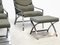 Chrome Lounge Chairs and Stools, 1970s, Set of 4 3