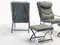 Chrome Lounge Chairs and Stools, 1970s, Set of 4, Image 4