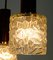Lámpara colgante de palisandro, vidrio y metal cromado, años 60, Imagen 5