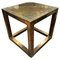Square Brass Coffee Table by R. Dubarry, 1970, Image 1