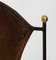Poltrone Mid-Century in pelle e ferro nello stile di Jacques Adnet, Francia, anni '50, set di 2, Immagine 18