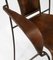 Mid-Century French Leather & Iron Armchairs in the style of Jacques Adnet, 1950s, Set of 2 11