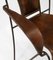 Mid-Century French Leather & Iron Armchairs in the style of Jacques Adnet, 1950s, Set of 2, Image 11