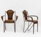 Mid-Century French Leather & Iron Armchairs in the style of Jacques Adnet, 1950s, Set of 4 4