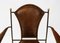 Französische Mid-Century Leder & Eisen Sessel im Stil von Jacques Adnet, 1950er, 4er Set 7