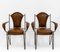 Mid-Century French Leather & Iron Armchairs in the style of Jacques Adnet, 1950s, Set of 4, Image 3