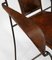 Mid-Century French Leather & Iron Armchairs in the style of Jacques Adnet, 1950s, Set of 4 31