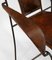 Mid-Century French Leather & Iron Armchairs in the style of Jacques Adnet, 1950s, Set of 4, Image 31