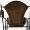 Mid-Century French Leather & Iron Armchairs in the style of Jacques Adnet, 1950s, Set of 4, Image 25