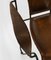 Butacas francesas Mid-Century de cuero y hierro al estilo de Jacques Adnet, años 50. Juego de 4, Imagen 33