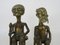 African Bronze Statues of the King & Queen of Benin, 1950s, Set of 2 3