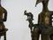 African Bronze Statues of the King & Queen of Benin, 1950s, Set of 2 4