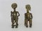 African Bronze Statues of the King & Queen of Benin, 1950s, Set of 2 1