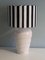 Lámpara de mesa vintage de cerámica blanca, años 80, Imagen 4