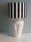 Lámpara de mesa vintage de cerámica blanca, años 80, Imagen 1