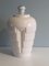 Lámpara de mesa vintage de cerámica blanca, años 80, Imagen 5