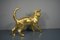 Figuras de gatos en dorado de 24 kt, década de 2000. Juego de 2, Imagen 9