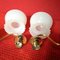 Golden Sconing and Opal Glass, 1970s, Set of 2 8
