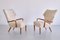 Danish Armchairs in Lelièvre Bouclé, Oak and Teak, 1956, Set of 3 2