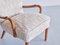 Danish Armchairs in Lelièvre Bouclé, Oak and Teak, 1956, Set of 3, Image 9