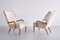 Danish Armchairs in Lelièvre Bouclé, Oak and Teak, 1956, Set of 3, Image 3