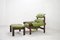 Model MP 041 Lime Green Leather Lounge Chair & Ottoman from Percival Lafer, 1961 28
