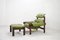 Model MP 041 Lime Green Leather Lounge Chair & Ottoman from Percival Lafer, 1961, Image 28