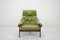 Fauteuil Lounge Model MP 041 Vert Citron en Cuir et Ottomane de Percival Lafer, 1961 8