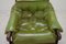 Fauteuil Lounge Model MP 041 Vert Citron en Cuir et Ottomane de Percival Lafer, 1961 9