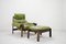 Model MP 041 Lime Green Leather Lounge Chair & Ottoman from Percival Lafer, 1961 2