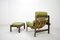 Model MP 041 Lime Green Leather Lounge Chair & Ottoman from Percival Lafer, 1961 32