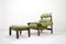 Model MP 041 Lime Green Leather Lounge Chair & Ottoman from Percival Lafer, 1961 5